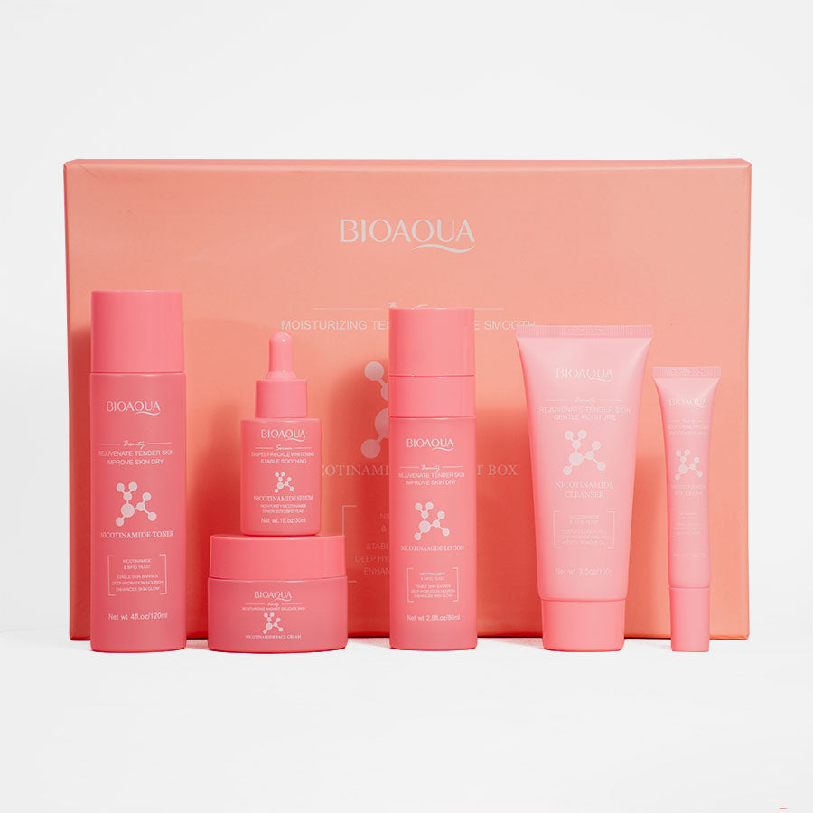 Set De Cuidado Facial De Nicotinamida X6 Piezas Bioaqua