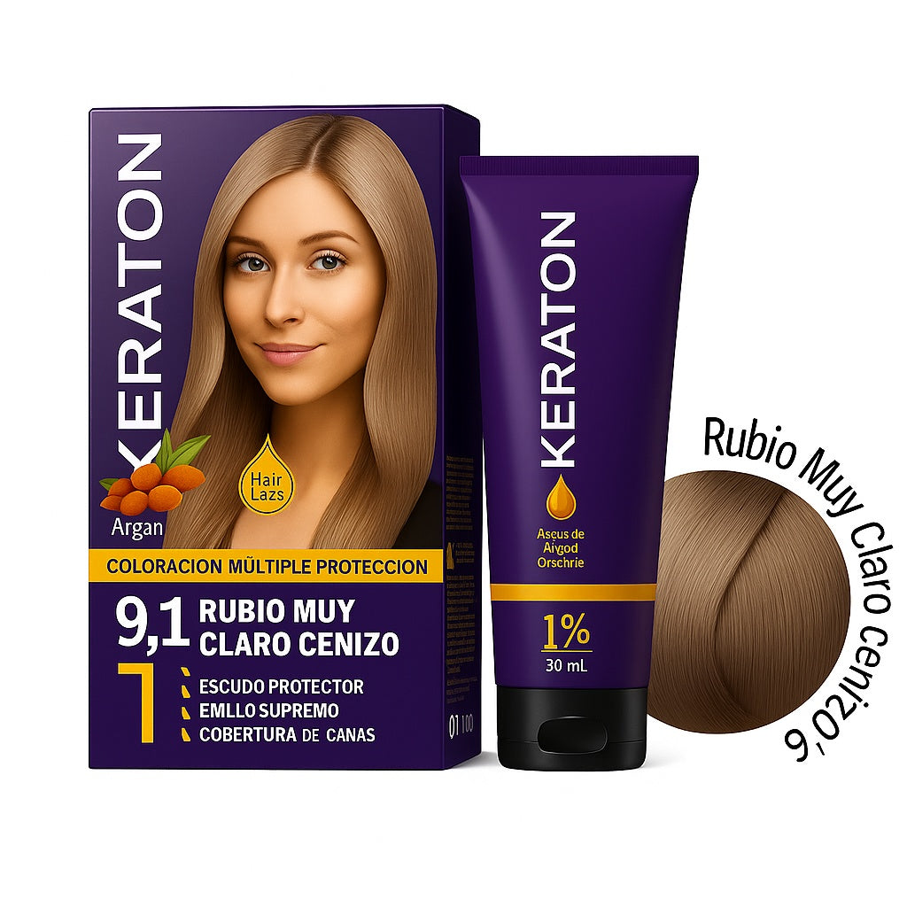 Keraton Rubio Muy Claro Cenizo 9.1