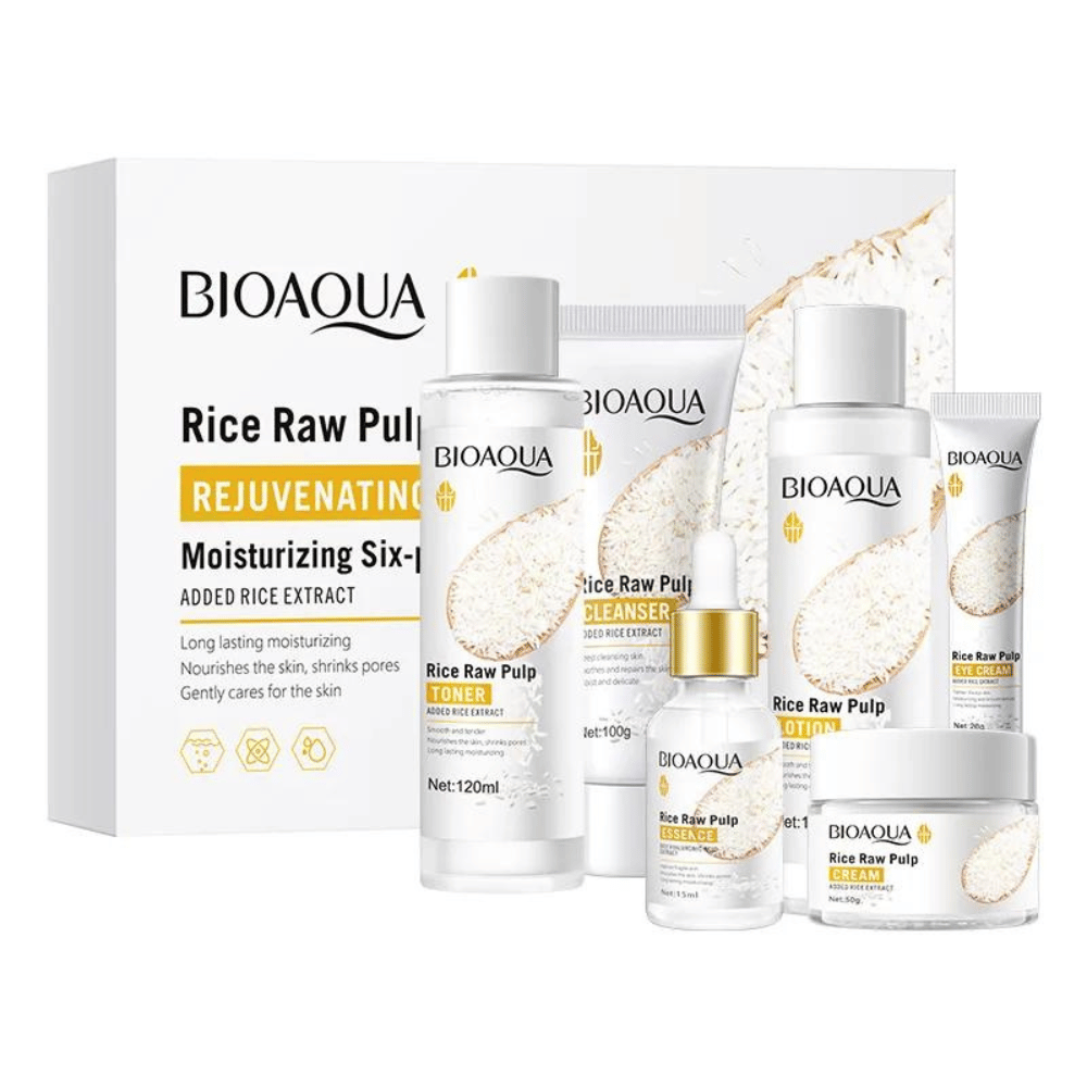 Kit Facial Arroz Aclarante  Skincare X6 Bioaqua