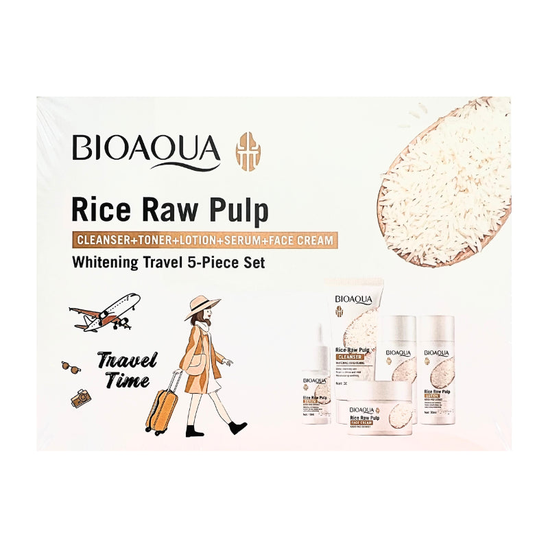 Kit Mini De Cuidado Facial Viajero Extracto De Arroz Bioaqua Bioaqua