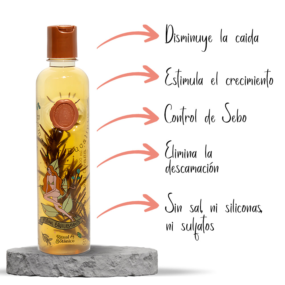 Shampoo De Romero Control Grasa Ritual Botánico