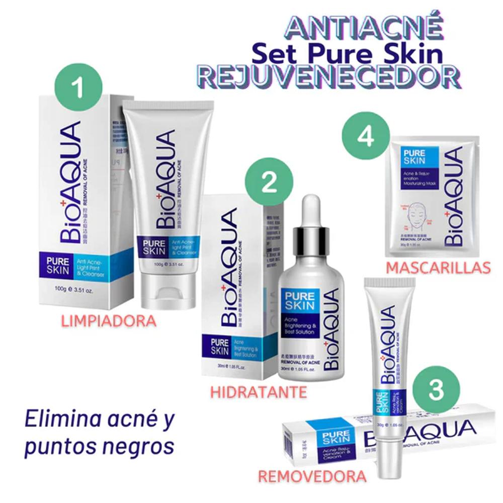 Kit Acné Pure Skin X4 Productos