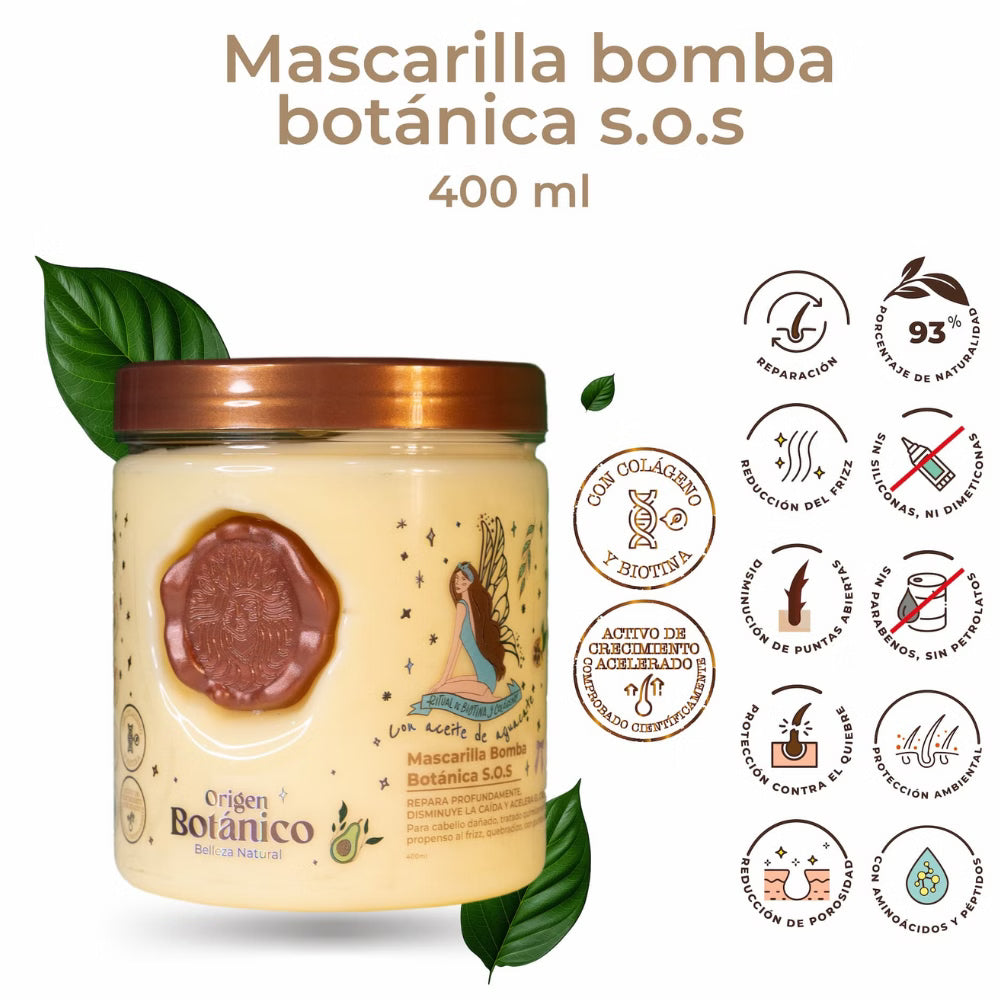Mascarilla Bomba Botánica S.O.S - Ritual Botanico