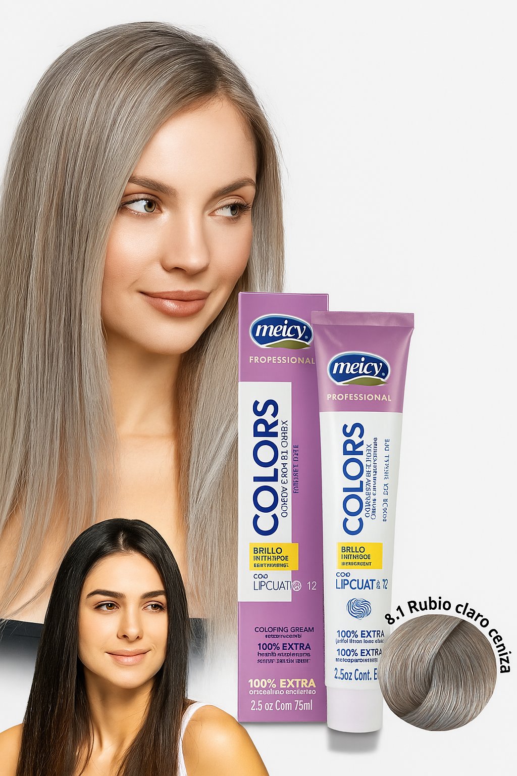 Tinte 8.1 Rubio Claro Ceniza