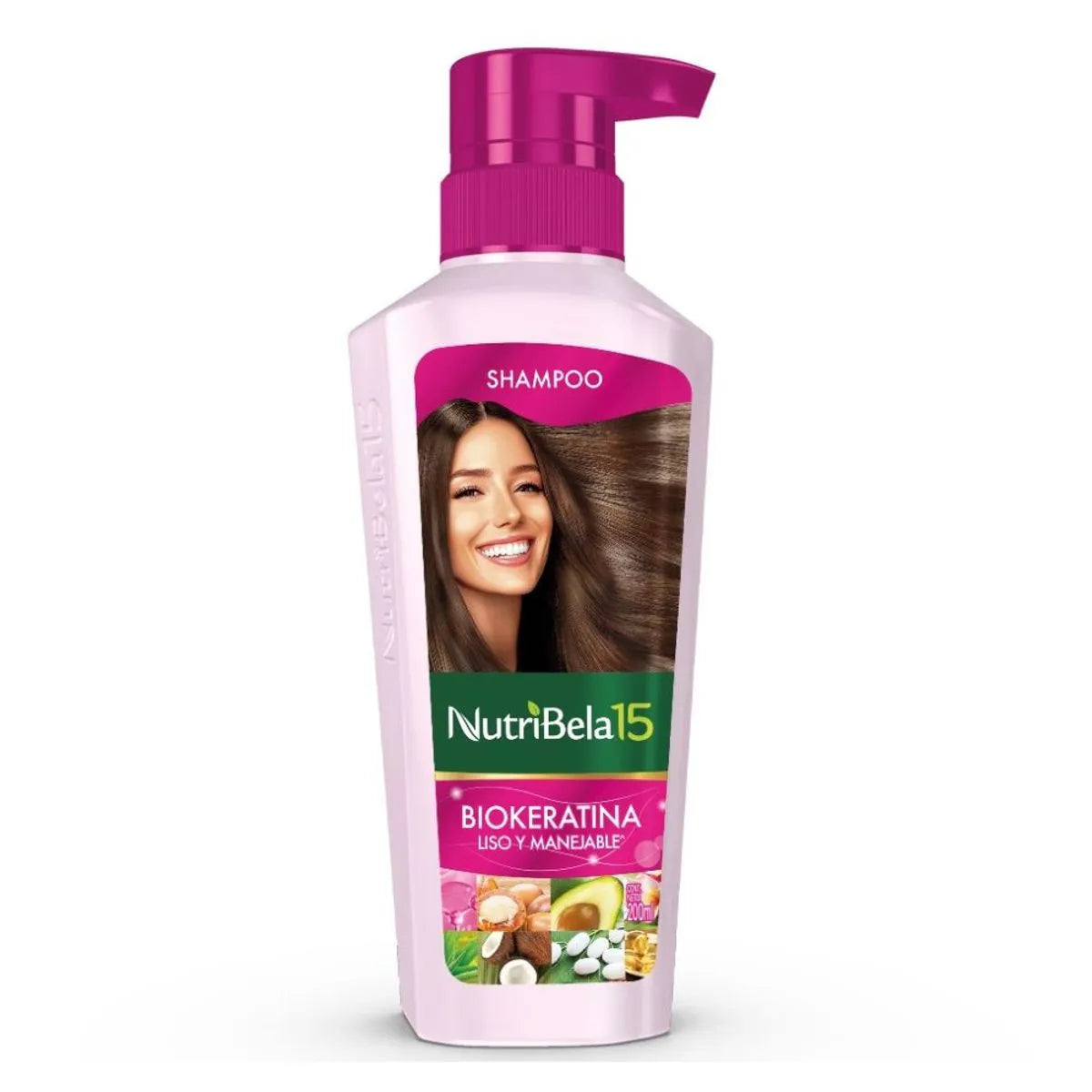 Shampoo NutriBela 15 – Biokeratina (Liso y Manejable)