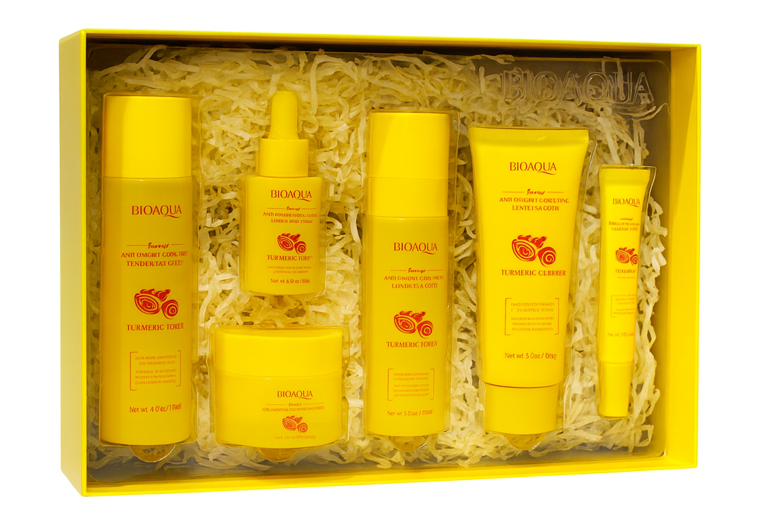 Kit Facial Bioaqua de Cúrcuma