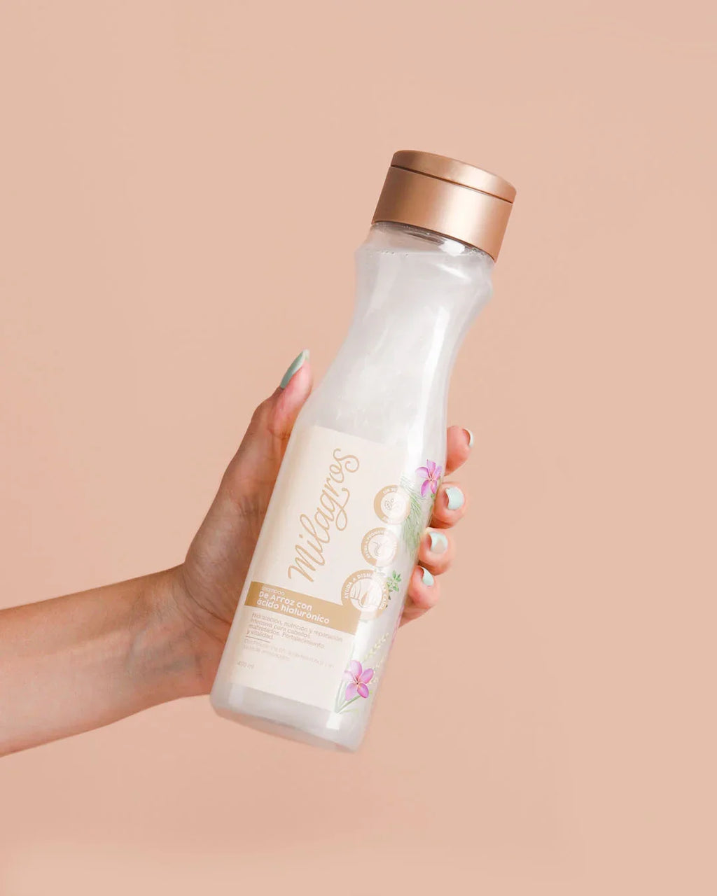 Shampoo Milagros Arroz y Acido Hialuronico X450ML