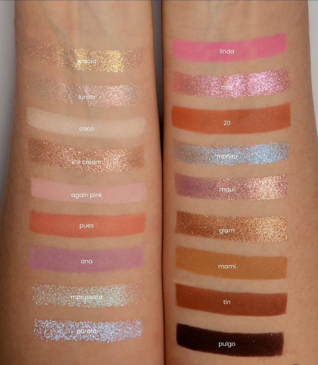 Paleta de Sombras y Pigmentos Prensados Luna EG x Miis Cosmetics