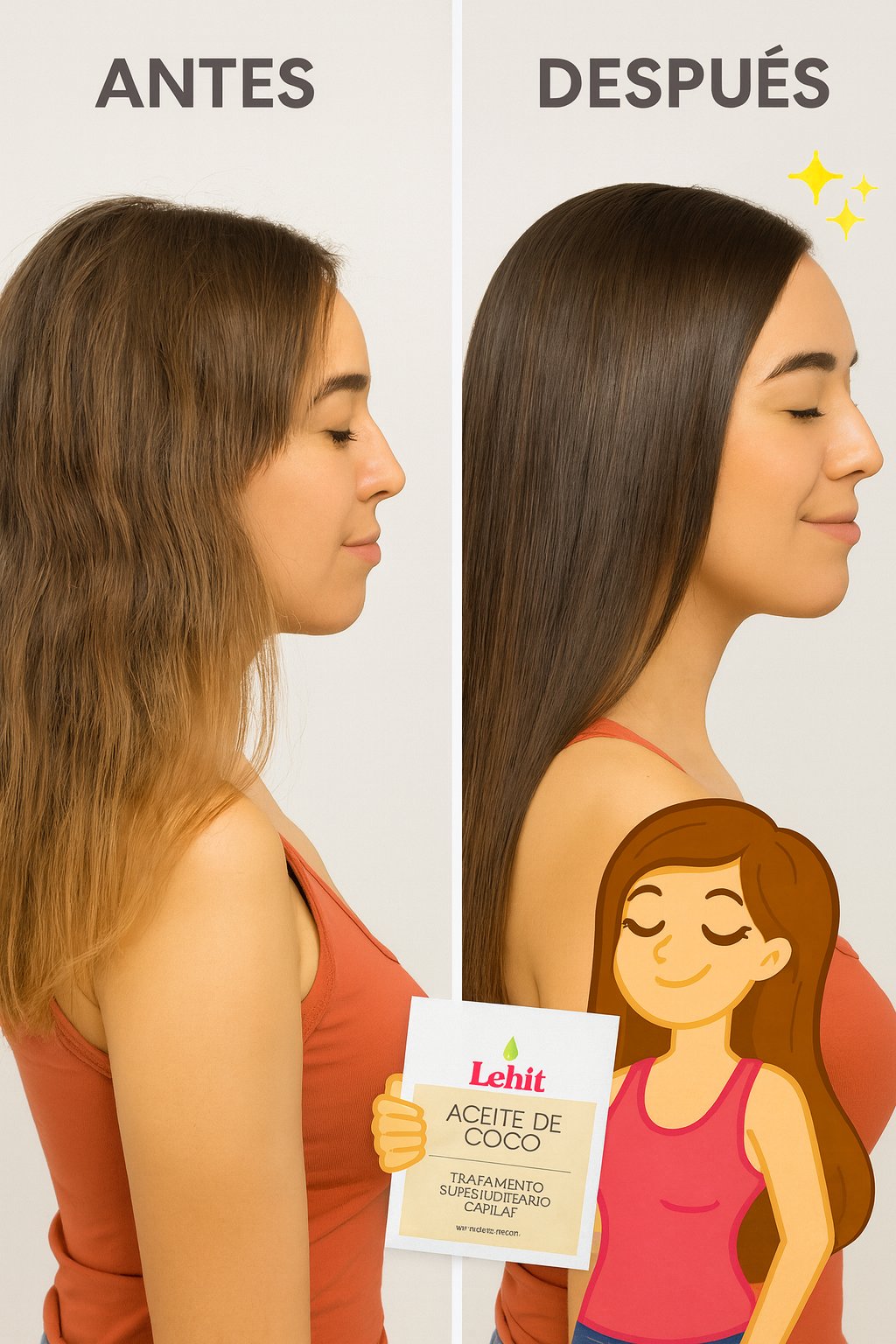 Lehit Aceite de Coco – Tratamiento Capilar X30Gr
