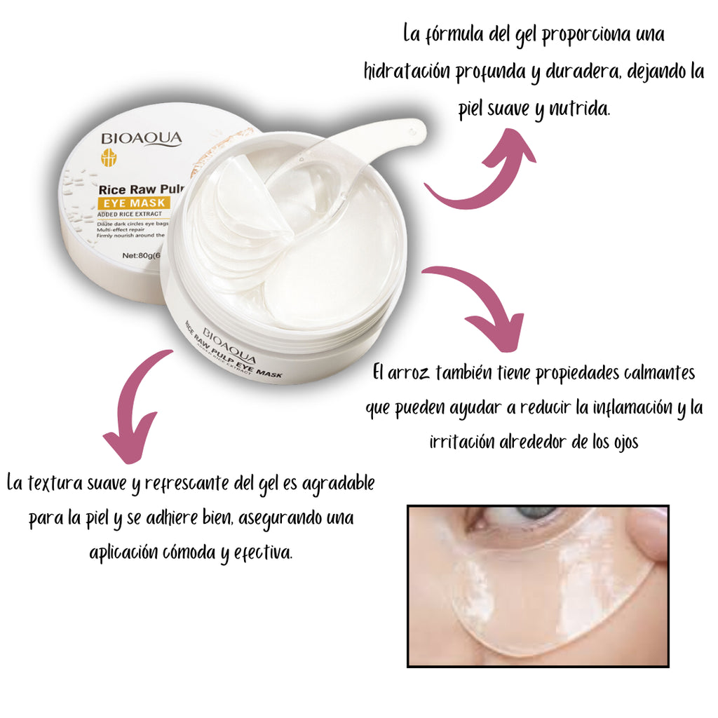Parches Contorno De Ojos Arroz Bioaqua