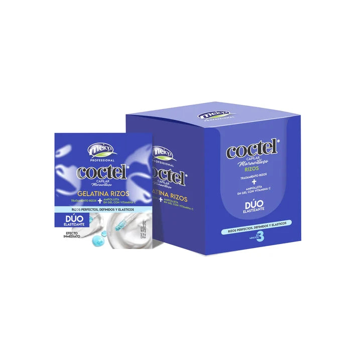 Coctel Elastizante Gelatina Rizos Display x12 unidades Meicy's