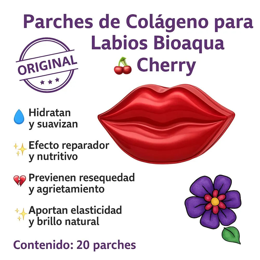 Colageno Para Labios Con Extracto De Cereza Bioaqua