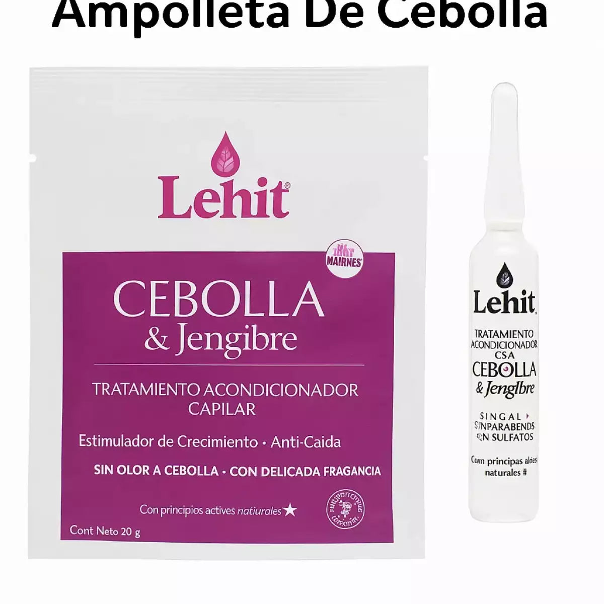 Combo Lehit Cebolla & Jengibre: Tratamiento + Ampolla
