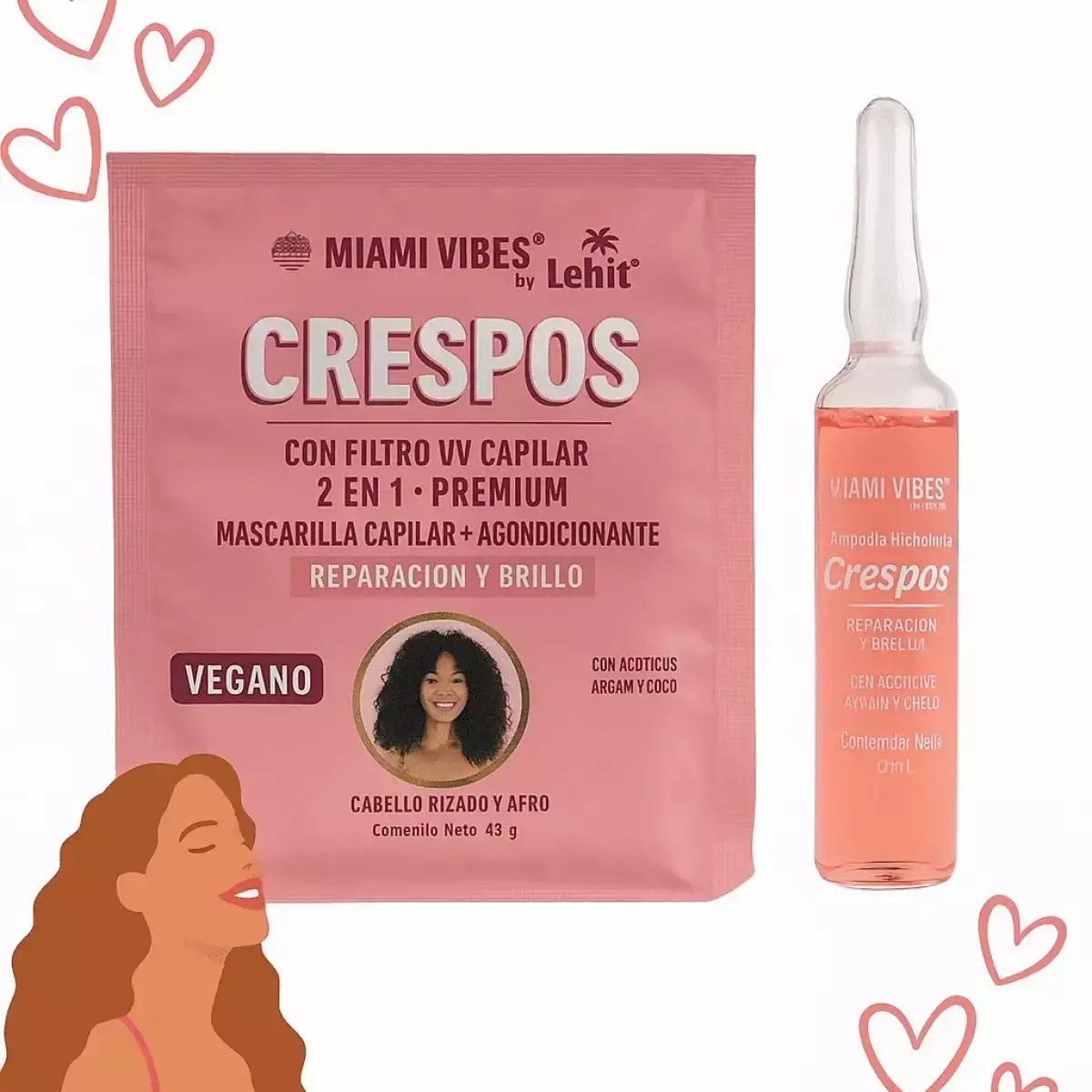 Combo Miami Vibes - Cabello Crespo Perfecto
