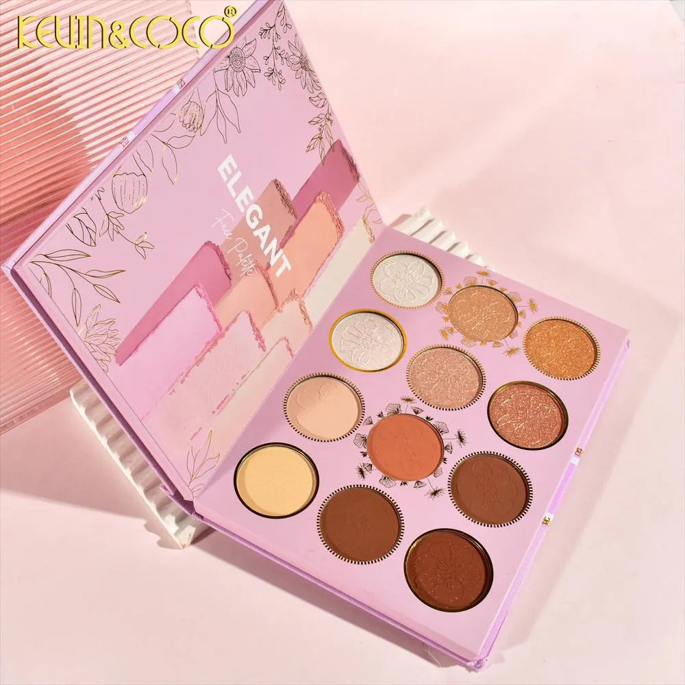 Elegante Paleta De Sombras De Ojos X68 Colores De Kevin Y Coco
