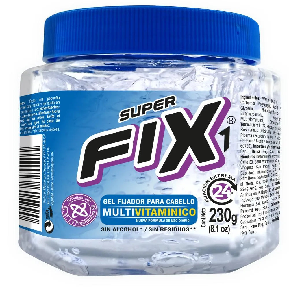 Gel Fijador Multivitaminico Super Fix 230Gr