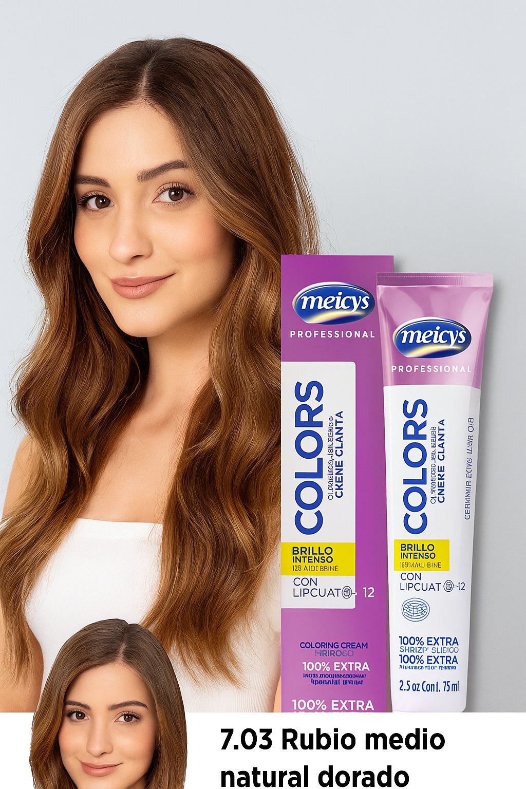 Tinte 7.03 Rubio Medio Natural Dorado 75 Ml