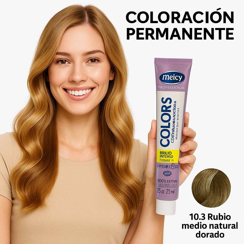 Colors Rubio Medio Natural Dorado 7.03