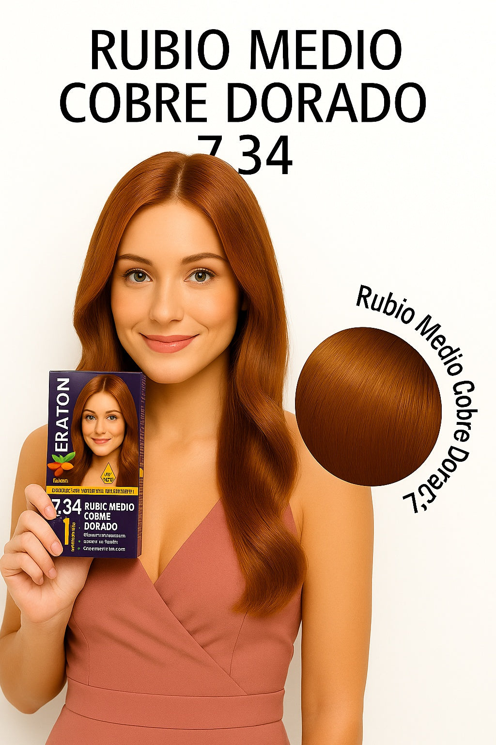 Keraton Rubio Medio Cobre Dorado 7.34