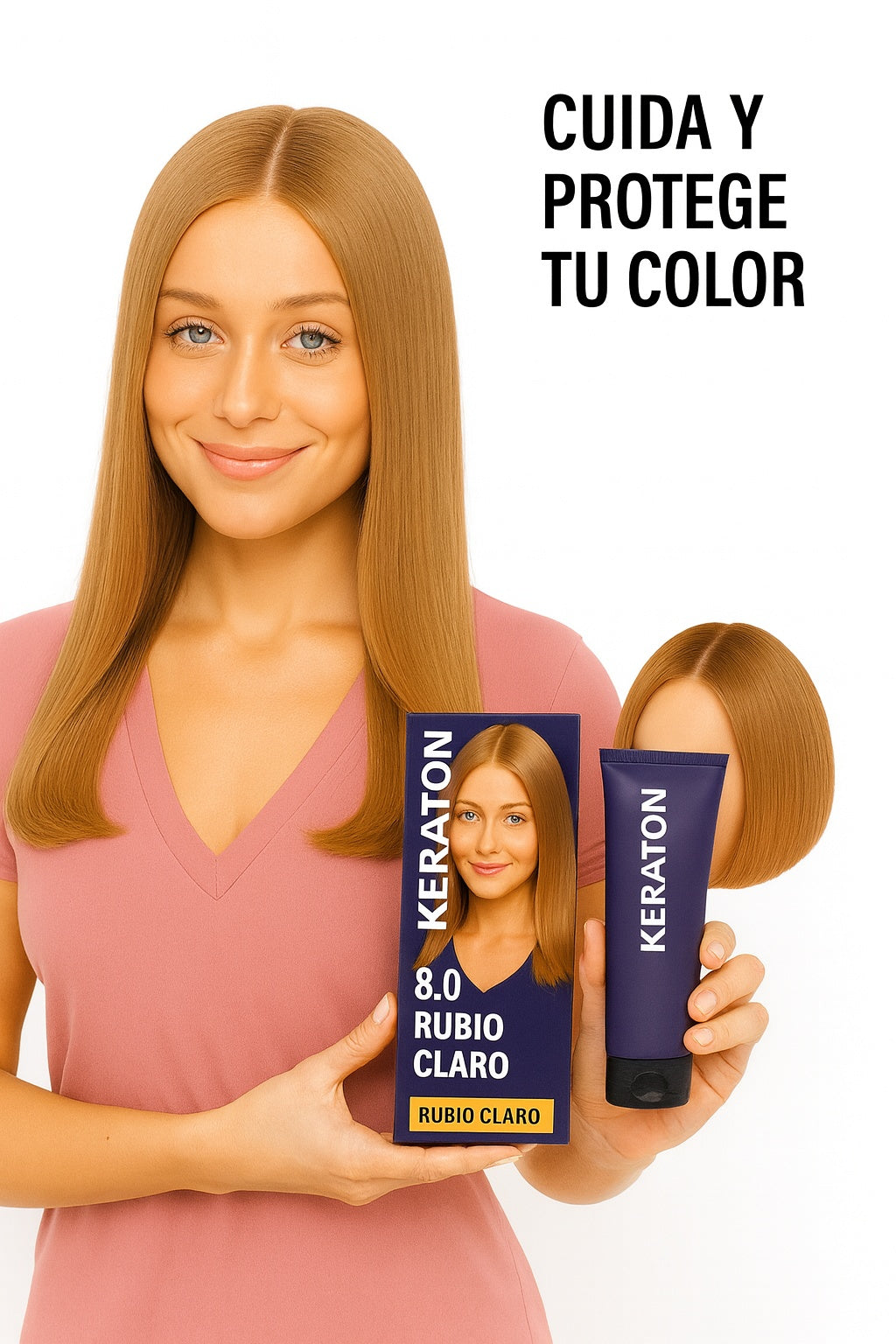 Tinte Keraton Rubio Claro N.8.0