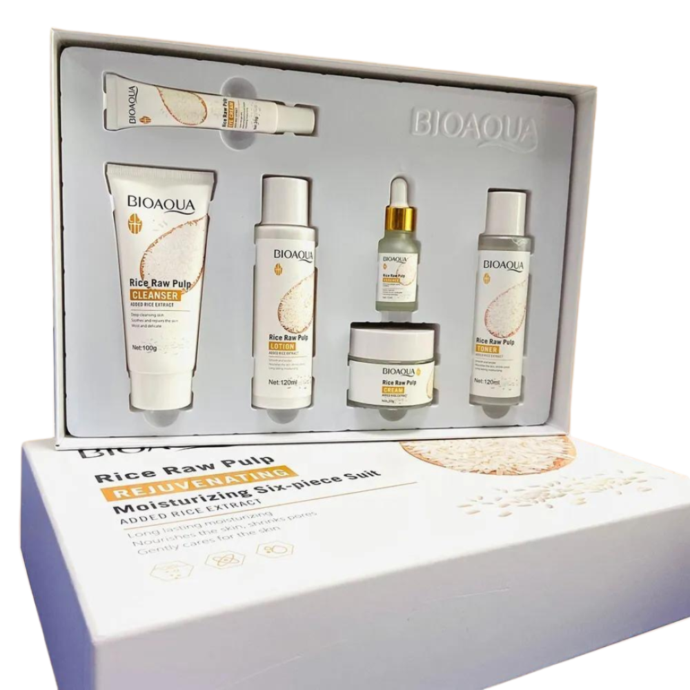 Kit Facial Arroz Aclarante  Skincare X6 Bioaqua
