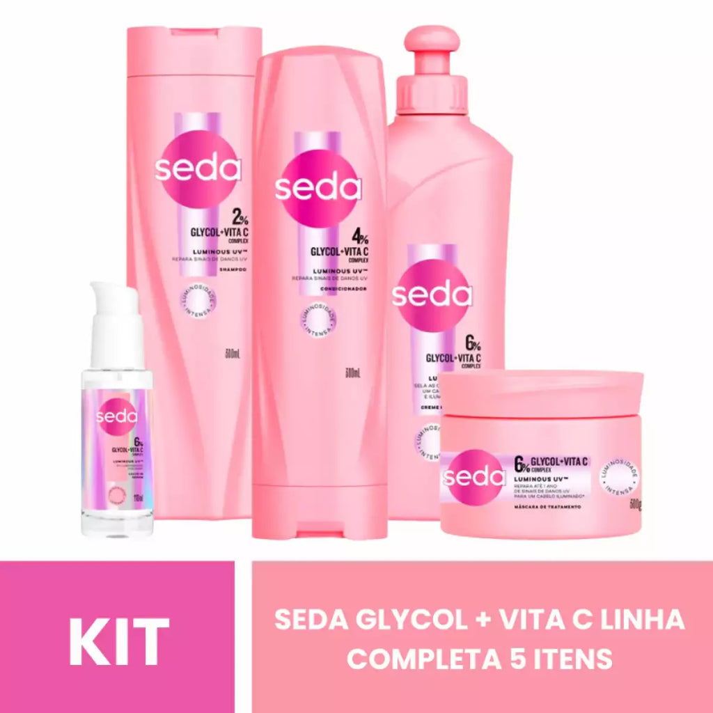 Kit Sedal Glycolic Shampo + Acondicionador + Crema Peinar + Mascarilla + Serum