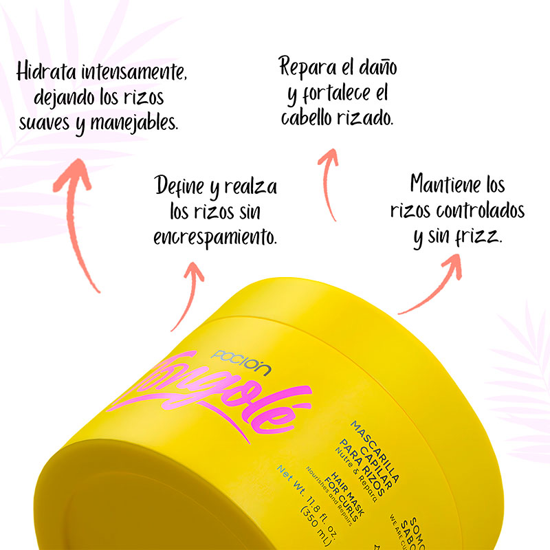 Pocion Tongole Mascarilla Capilar Para Rizos X350ML
