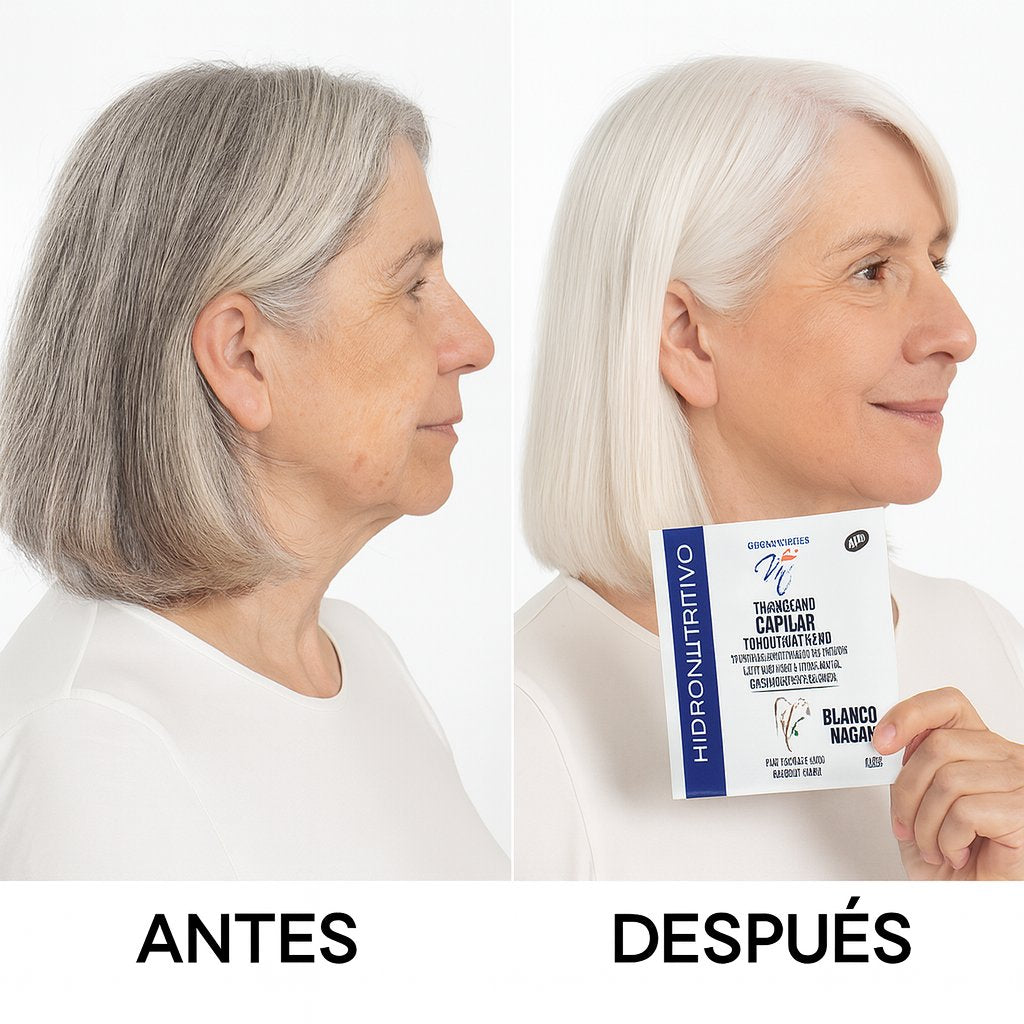 Tratamiento Capilar Tono sobre Tono Blanco Nacar