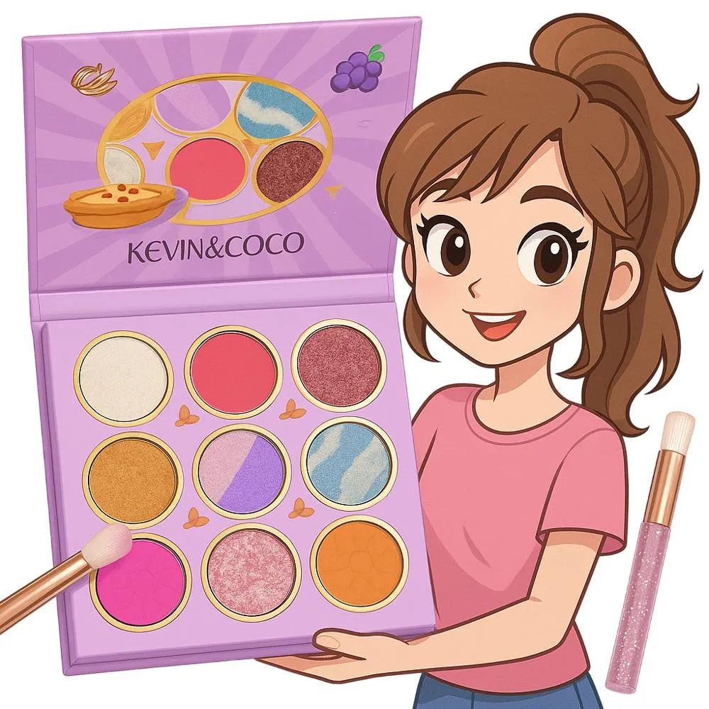 Paleta De Sombras Kevin & Coco 9 Colores Face Palette