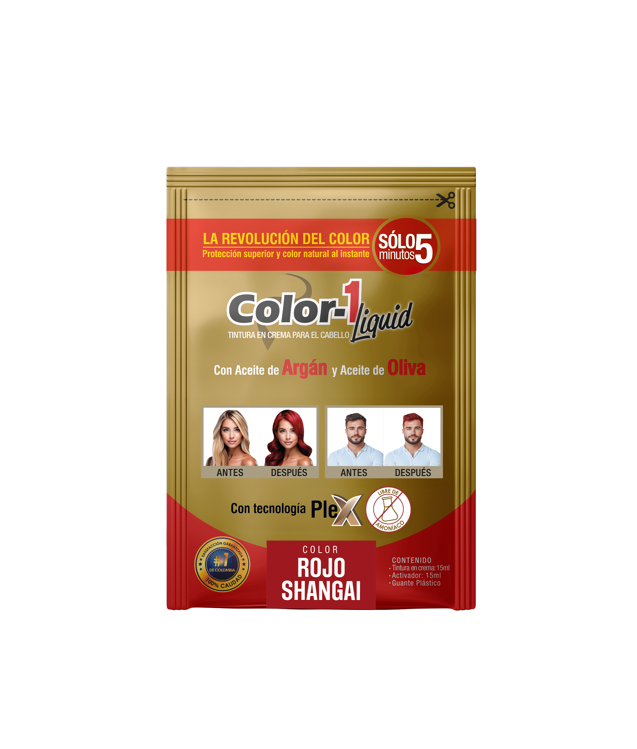 Color 1 - Rojo shangai X 15Ml