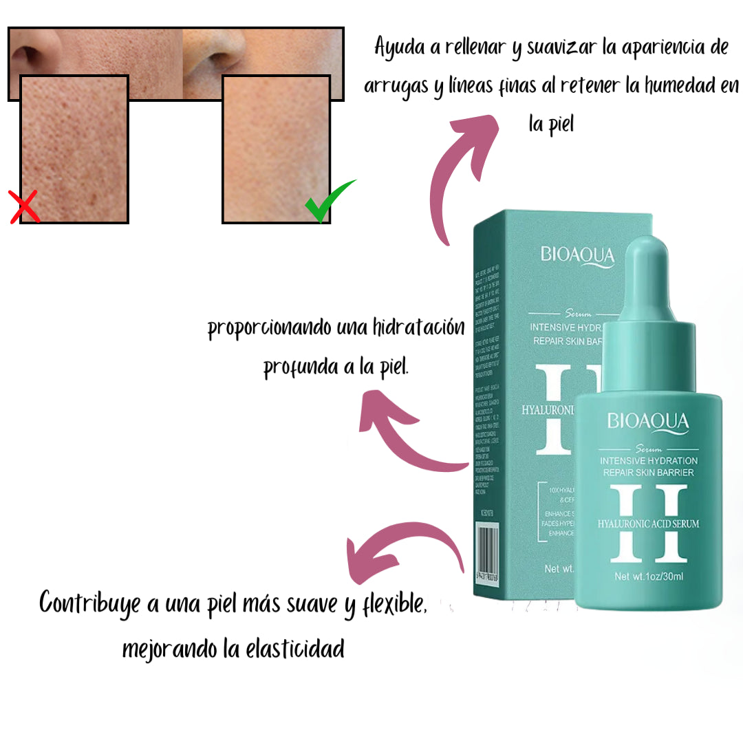 Suero Facial Bioaqua Ácido Hialurónico Hidratante X30ml
