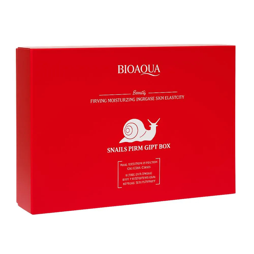 Set De Cuidado Facial De Baba De Caracol Bioaqua X6 Piezas Reafirmante E Hidratante