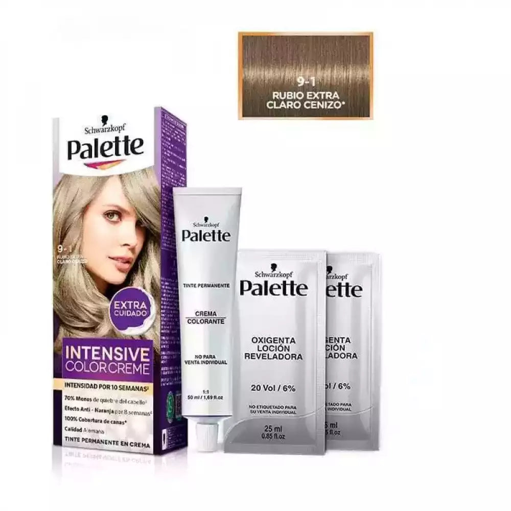 Palette Rubio Extra Claro Cenizo 9-1