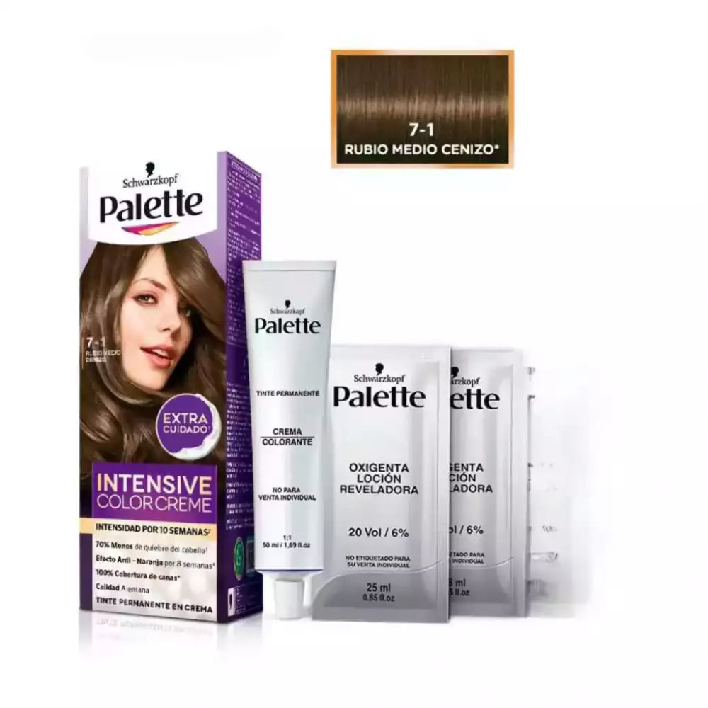 Palette Rubio Medio Cenizo 7-1