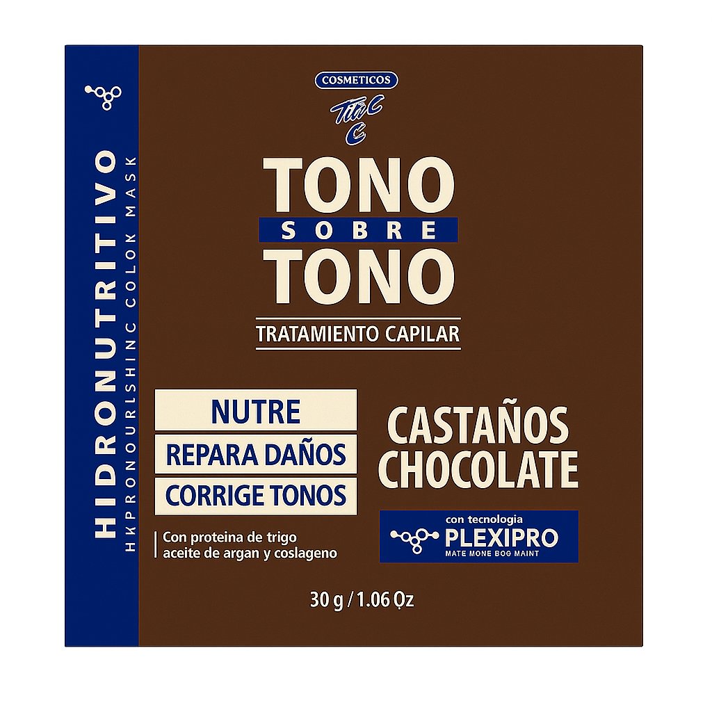 Tono sobre Tono – Tratamiento Capilar Hidronutritivo (Castaños Chocolate)