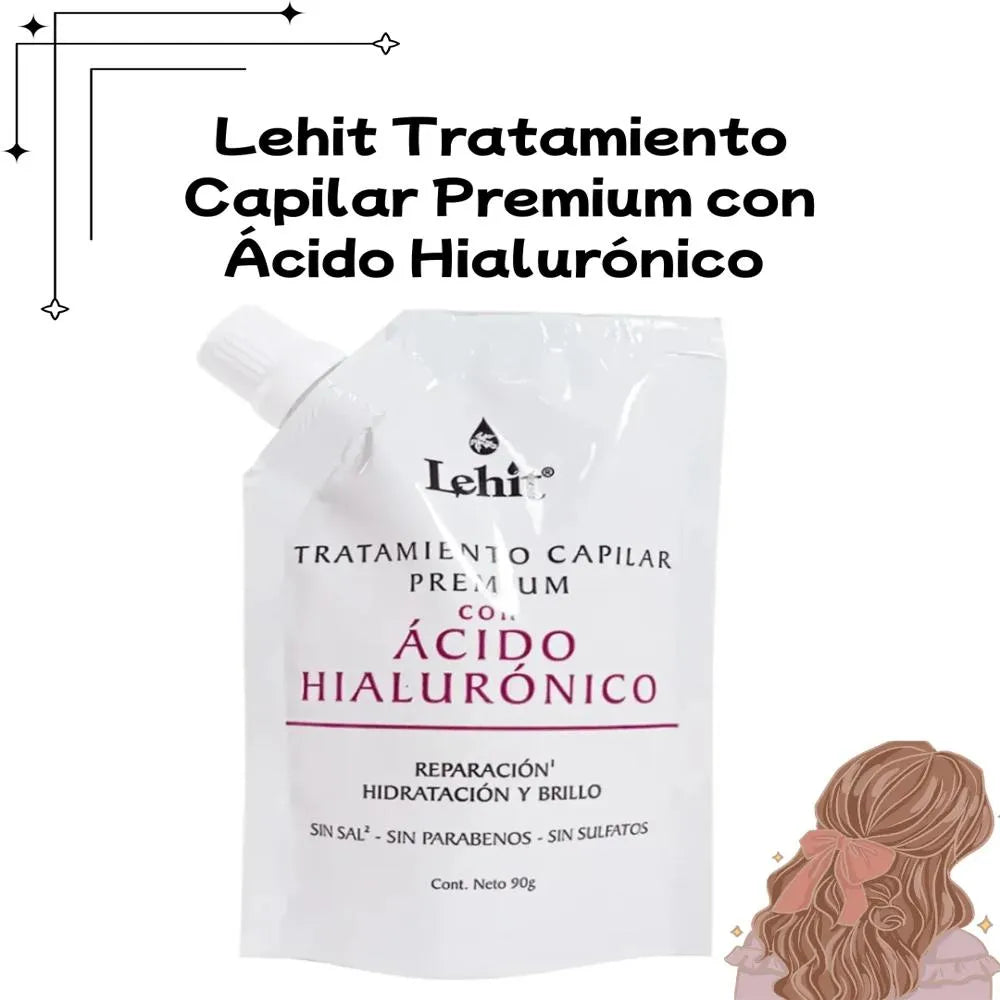 Tratamiento Capilar Con Ácido Hialurónico Doypack Lehit X90gr