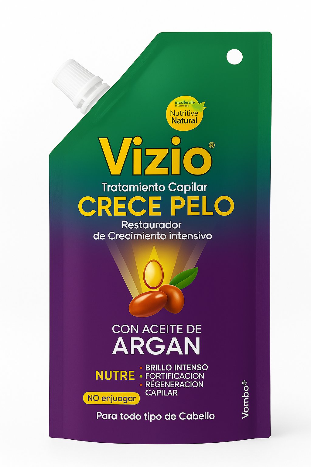 Vizio Crece Pelo con Aceite de Argán – Tratamiento Capilar 250 ml